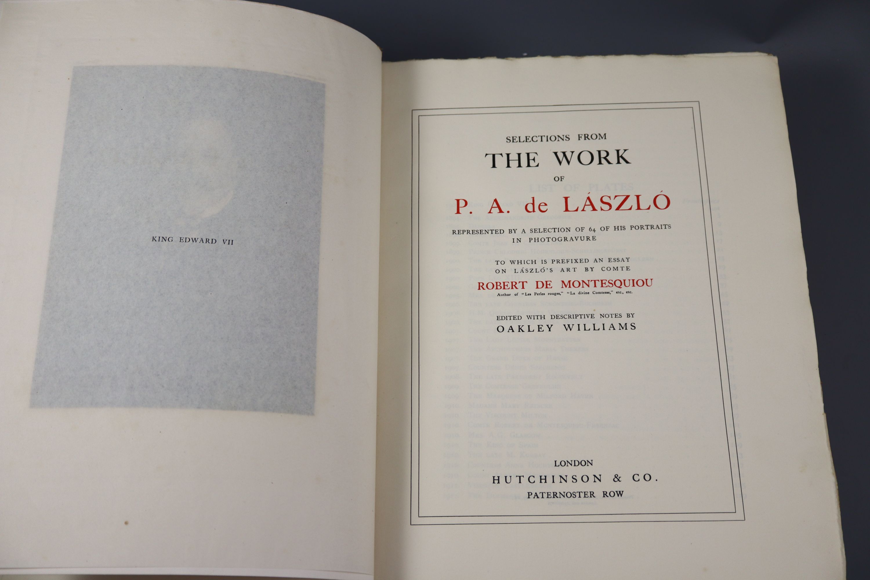 Williams, O. - Selections from the Work of P.A. de Laszlo,